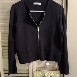Zara Black Women's Zip Sweater